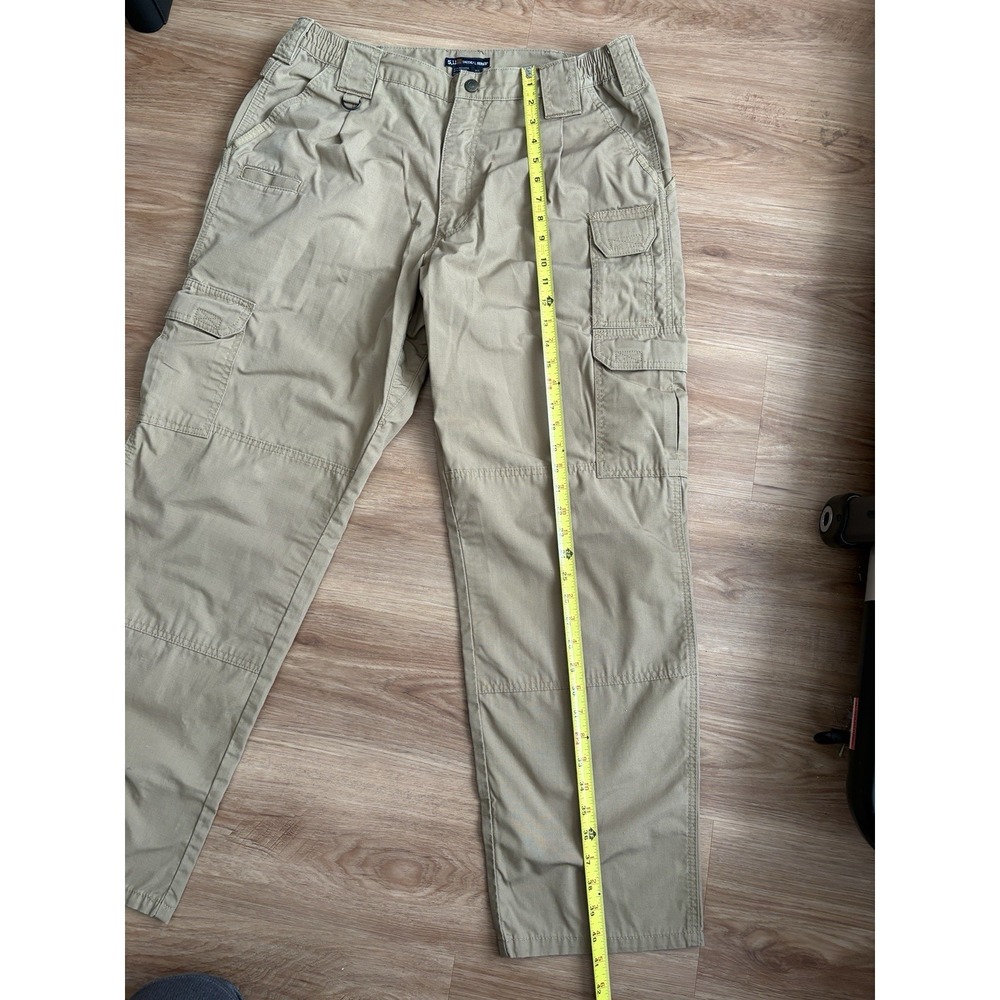 5.11 Tactical Series Pants Mens 38x32 Tan Cargo Ripstop Workwear Utility 74273 - Picture 4 of 6